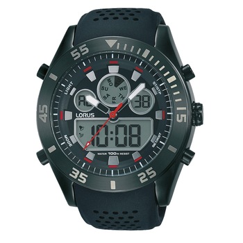 Ceas barbatesc Lorus R2335LX9 AnaDigi Chrono 46mm, 10ATM, Negru Ceas barbatesc Lorus R2335LX9 AnaDigi Chrono 46mm, 10ATM, Negru
