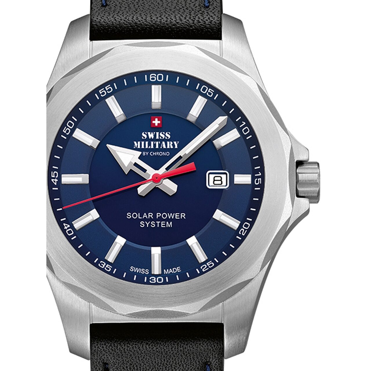 Ceas barbatesc Swiss Military SMS34073.05, 42mm, 10ATM, Argintiu