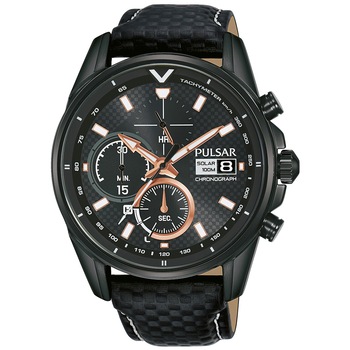 Ceas barbatesc Pulsar PZ6033X1 Solar, 44mm, 10ATM, Negru Ceas barbatesc Pulsar PZ6033X1 Solar, 44mm, 10ATM, Negru
