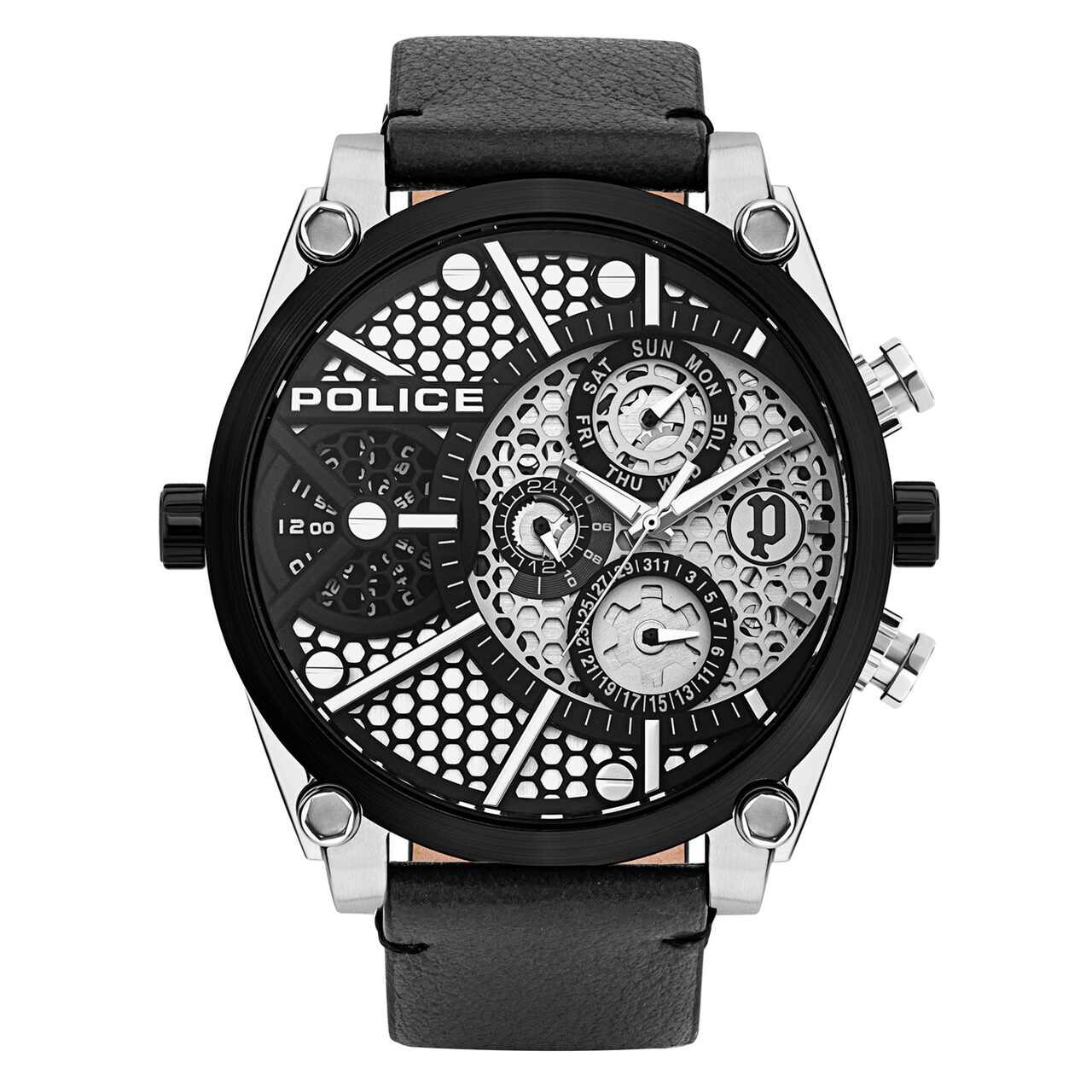 Ceas barbatesc Police PL15381JSTB.04A Vigor 51mm, 3ATM, Argintiu