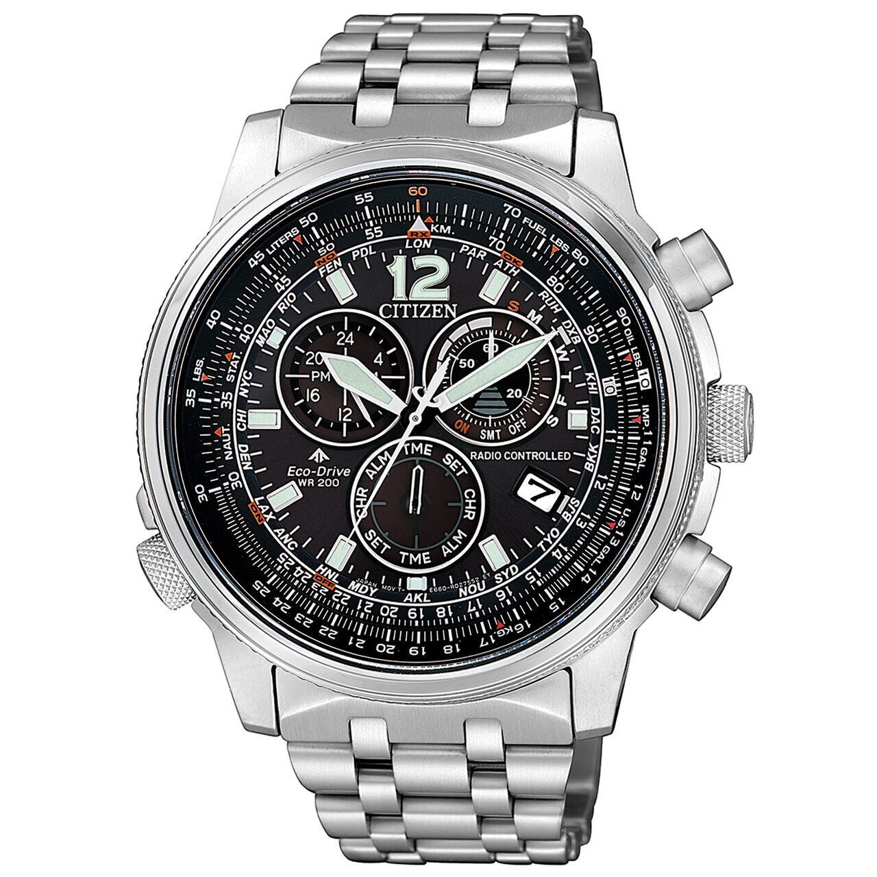 Ceas barbatesc Citizen CB5860-86E Promaster Sky 43mm, 20ATM, Argintiu