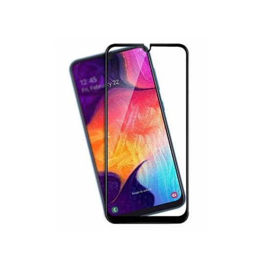 Folie sticla, Samsung A71, acopera tot ecranul, Negru