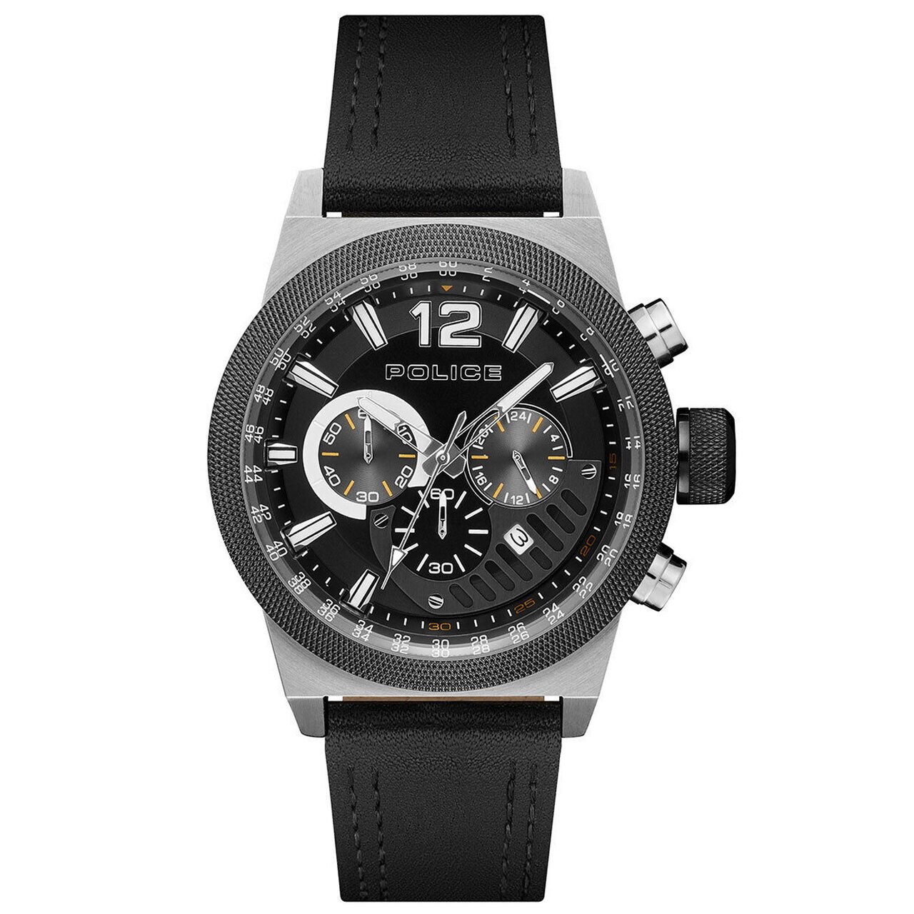Ceas barbatesc Police PL15529JSTB.02 Ladbroke, 47mm, 5ATM, Argintiu