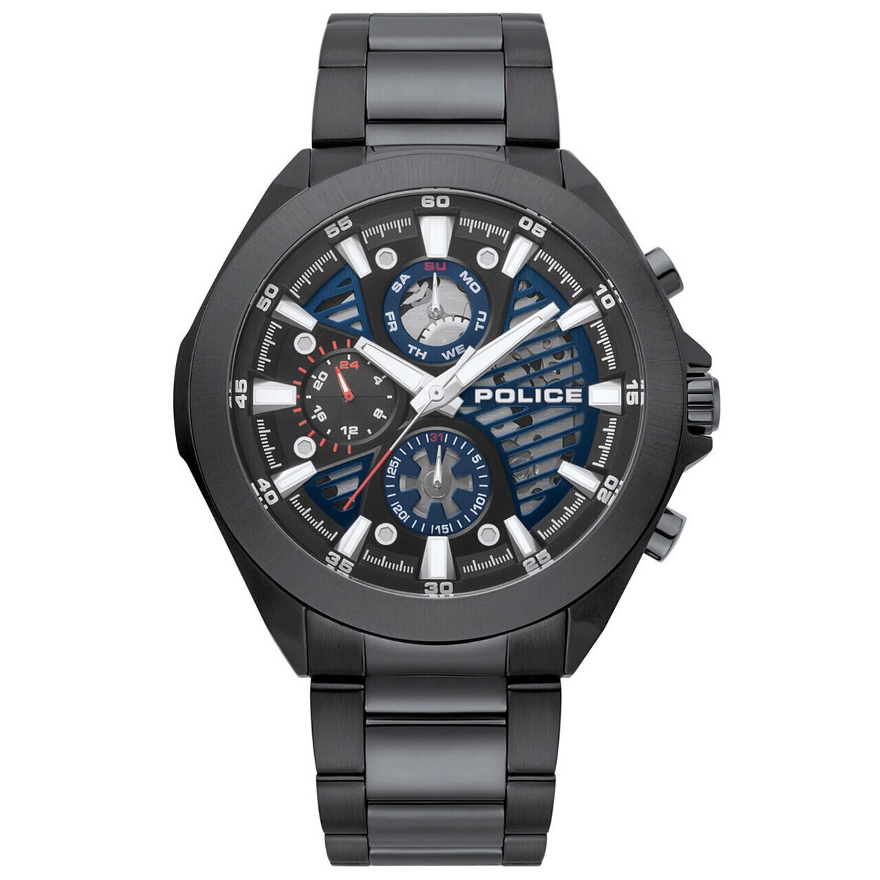 Ceas barbatesc Police PL15654JSB.03M Wadden, 48mm, 3ATM, Negru