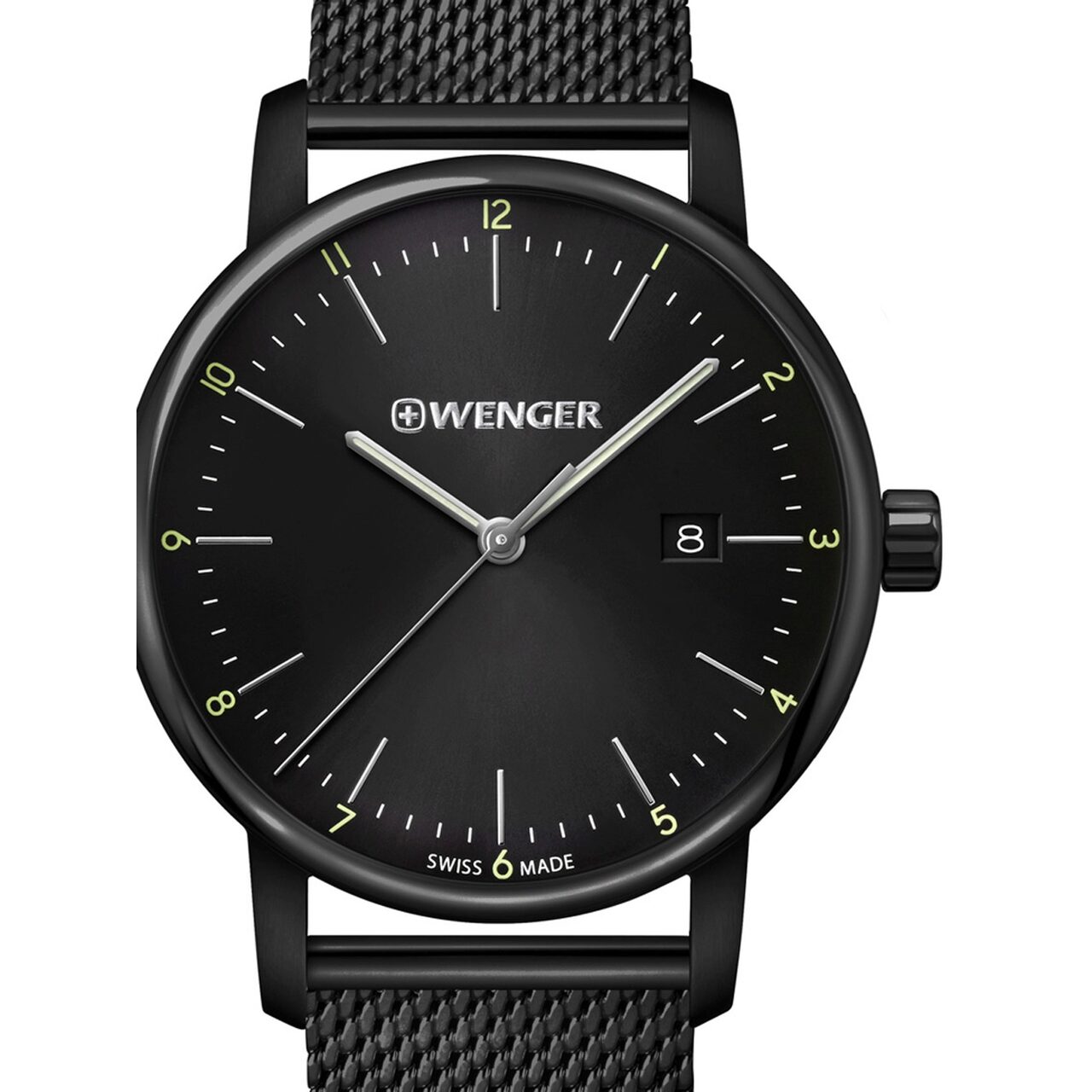 Ceas barbatesc Wenger 01.1741.137 Urban Klassik, 42mm, 10ATM, Negru