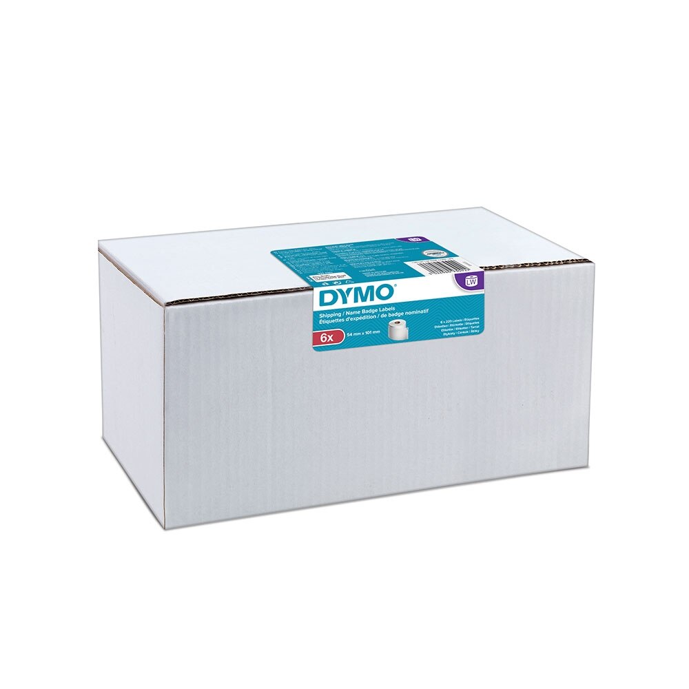 Etichete DYMO LabelWriter 99014, 12 role/cutie, 54mmx101mm, hartie alba, 220 etichete/rola, S0722420 2015540