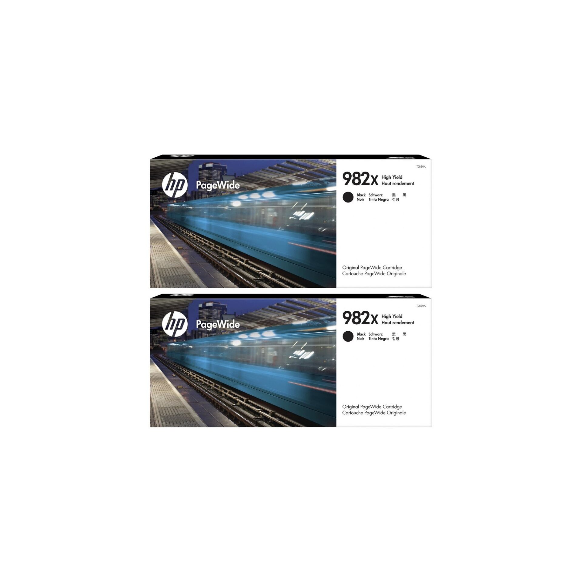 Pachet cartuse cerneala T0B30A (982X) negru x2 HP original 40000 pagini