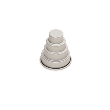Forma pentru mini tort 4 nivele din aluminiu, D=7 x 8 h cm, Decora Forma pentru mini tort 4 nivele din aluminiu, D=7 x 8 h cm, Decora