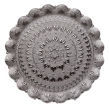 Tava rotunda argintata 35,2x35,2x1,8cm Tava rotunda argintata 35,2x35,2x1,8cm