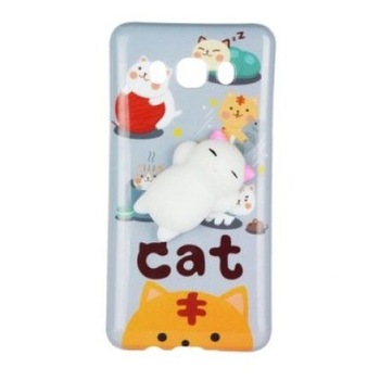 Husa de protectie Squishy Cat pentru Huawei Mate 10 Lite, Blue Husa de protectie Squishy Cat pentru Huawei Mate 10 Lite, Blue