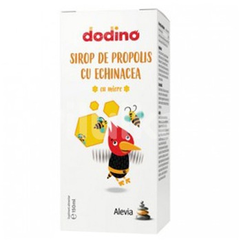 Supliment alimentar Dodino Sirop de Propolis cu Echinacea Alevia, 150 ml Supliment alimentar Dodino Sirop de Propolis cu Echinacea Alevia, 150 ml