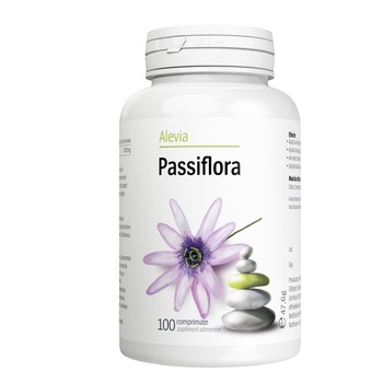 Supliment alimentar Passsiflora Alevia, 100 comprimate Supliment alimentar Passsiflora Alevia, 100 comprimate
