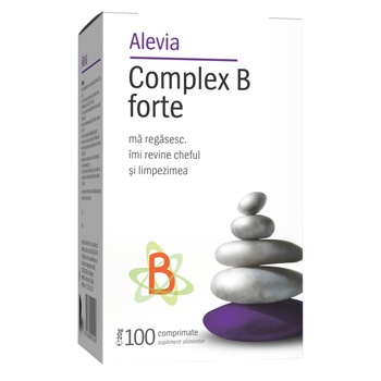 Supliment alimentar Complex B forte Alevia, 100 capsule Supliment alimentar Complex B forte Alevia, 100 capsule