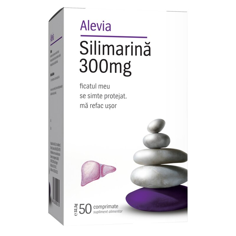 Supliment alimentar Silimarina 300mg Alevia, 50 comprimate