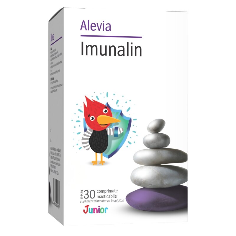 Supliment alimentar Imunalin Junior Alevia, 30 comprimate