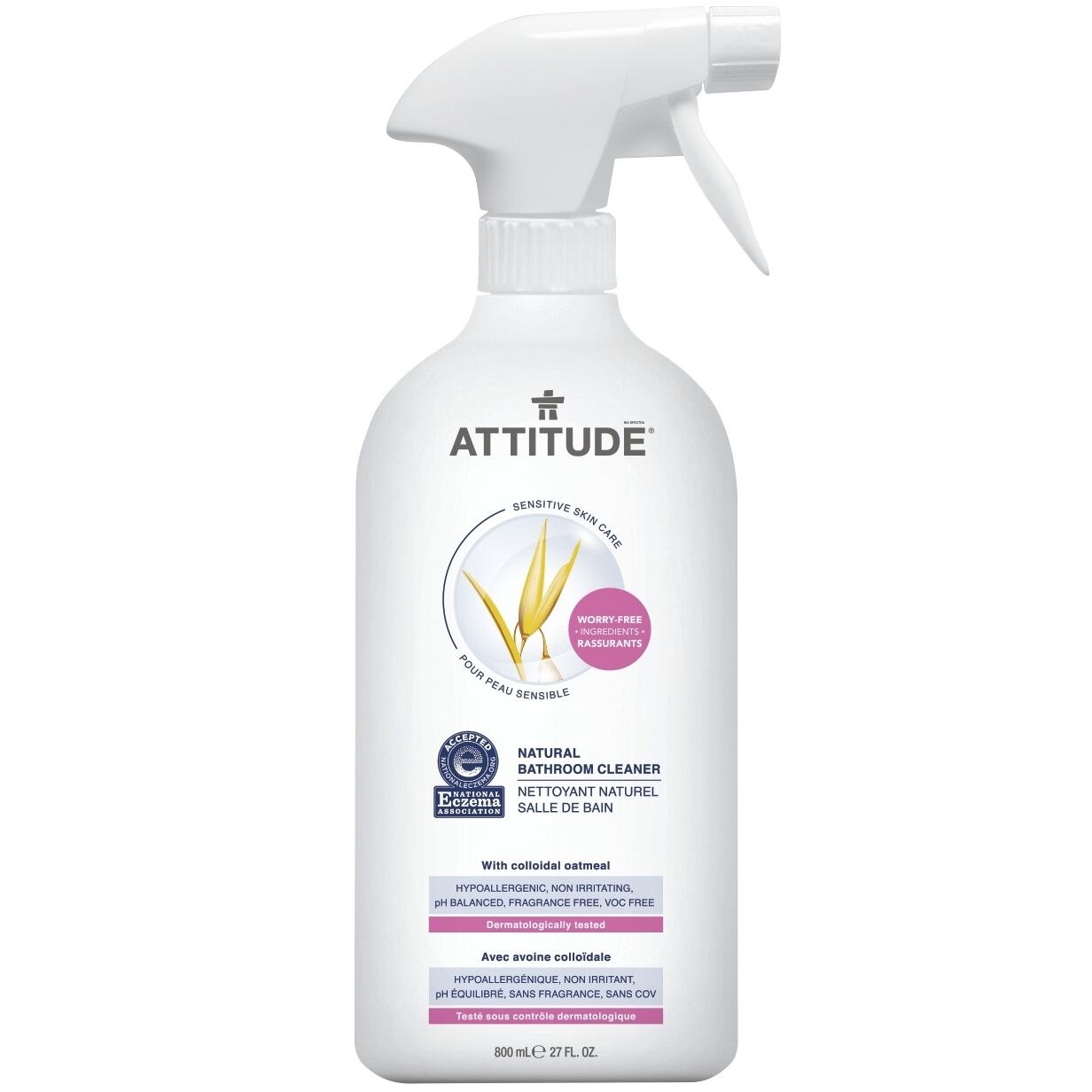 Solutie ecologica de curatat baia, Attitude Sensitive Skin, 800 ml
