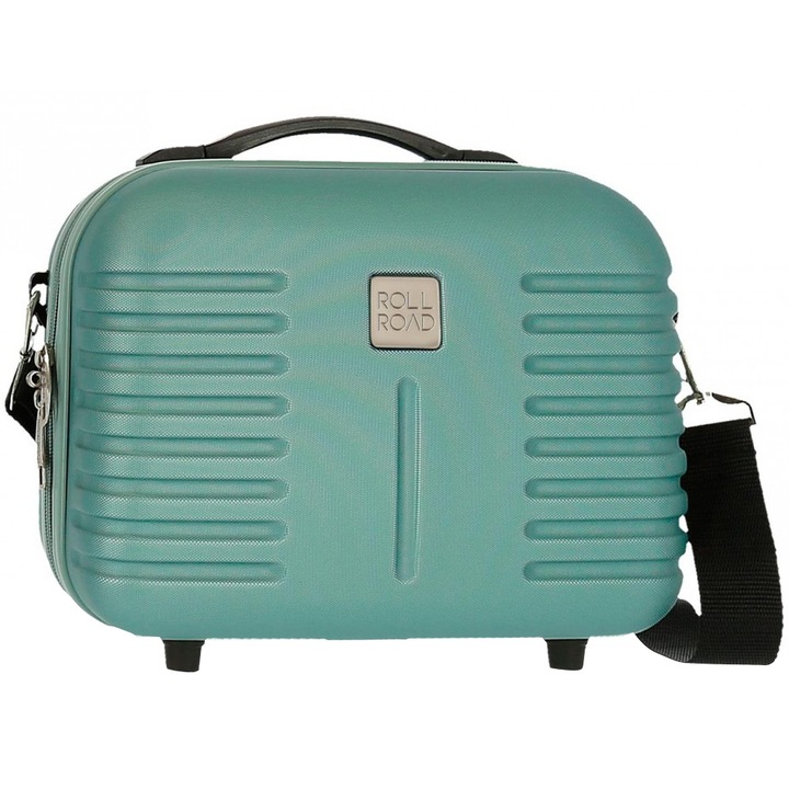Geanta voiaj Roll Road India, Turcoaz, 29x21x15 cm