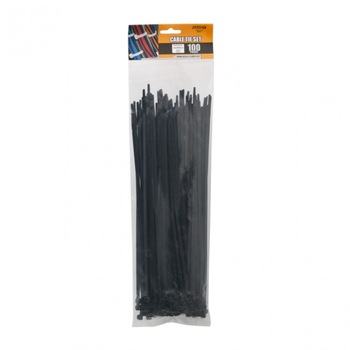 Fasete, 300 x 4,6mm, 100 bucati, Material Nylon 66, Culoare negru Fasete, 300 x 4,6mm, 100 bucati, Material Nylon 66, Culoare negru