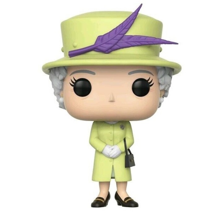 Funko Pop 01 II. Erzsébet királynő figura , zöld