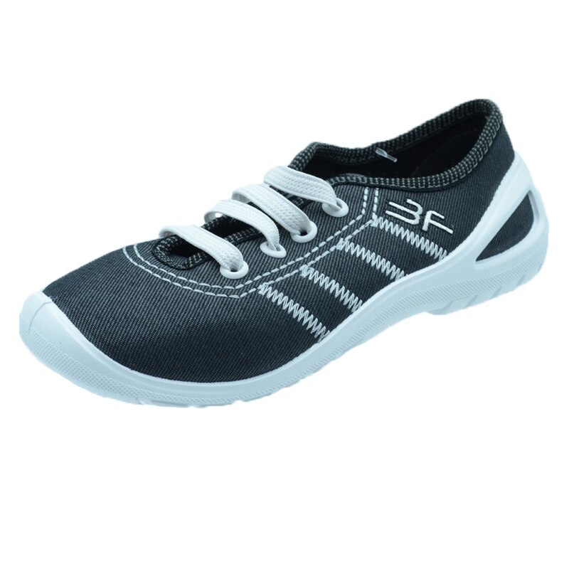 Tenisi din panza pentru baieti 3F F3-1, Gri