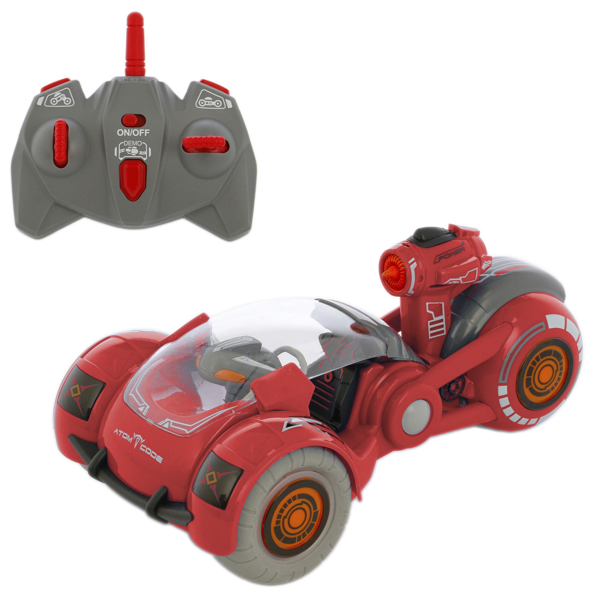 Masinuta M-Toys Rotate, cu telecomanda, scara 1:12, rosu