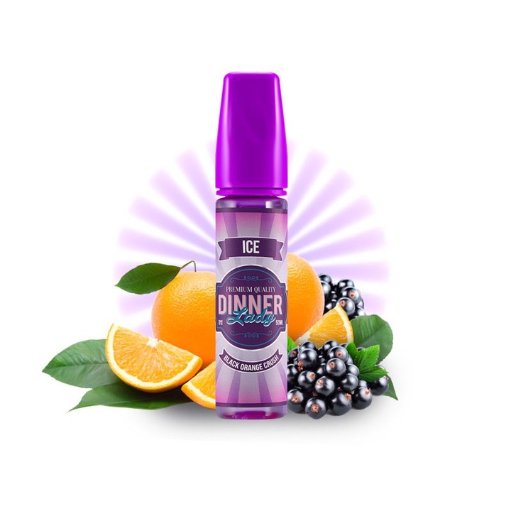 Lichid Tigara Electronica Dinner Lady - Black Orange Crush, 50ml, 0mg/ml