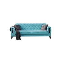 set canapea 3 locuri cu 2 fotolii model lizbon mobambient turquoise material textil elemente tip chesterfield imagen 53_0_
0