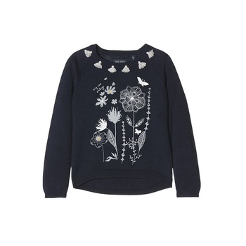 Bluza bumbac Blue Seven fete, albastru, marimea 104 cm, 4 ani Bluza bumbac Blue Seven fete, albastru, marimea 104 cm, 4 ani