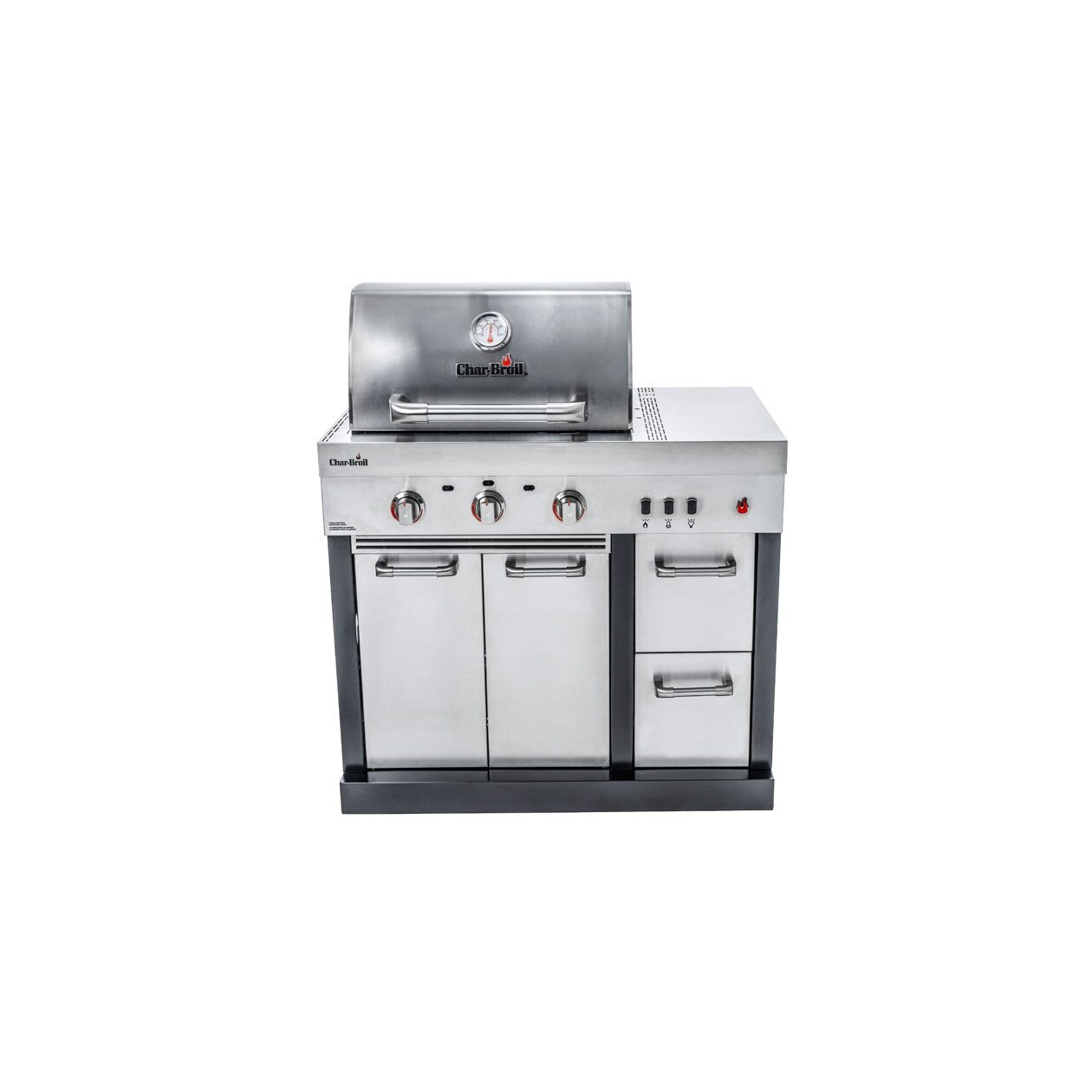 Bucatarie exterioara modulara Char-Broil Ultimate 3200 140906 TRU-Infrared gratar pe gaz 3 arzatoare inox non-magnetic