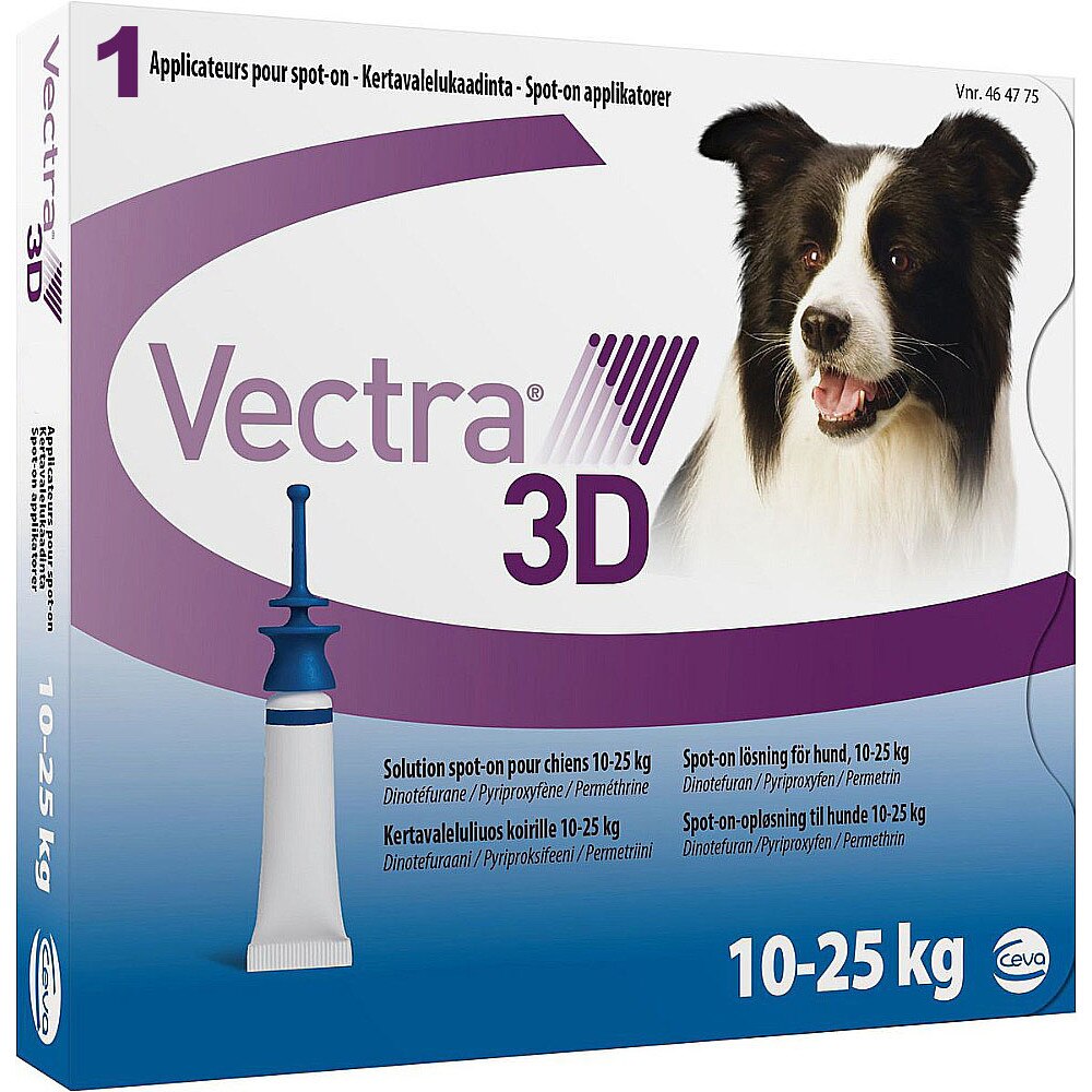 Pipeta antiparazitara, Vectra 3D, 1 Pipeta, pentru caini de 10-25 kg