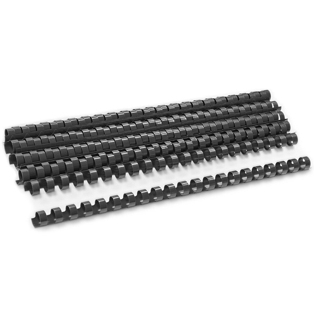 Set 25 buc. inele din plastic, Renz, diametru 6 mm, negru