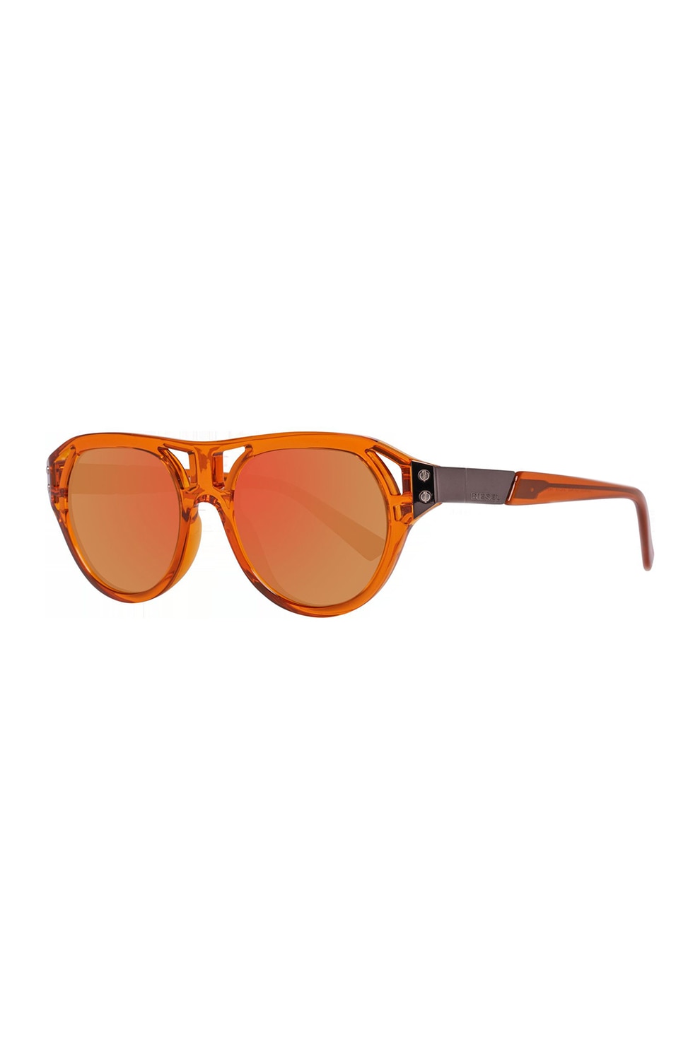 Diesel, Ochelari de soare rotunzi unisex, Oranj/maro bronz, 51-19-145 Standard