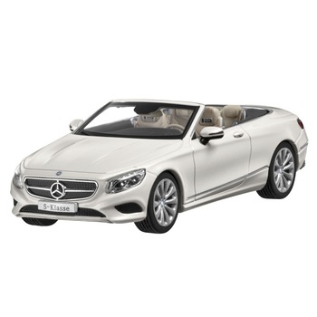 Macheta scara 1:43 S-Class Cabrio, alba, Originala Mercedes Macheta scara 1:43 S-Class Cabrio, alba, Originala Mercedes
