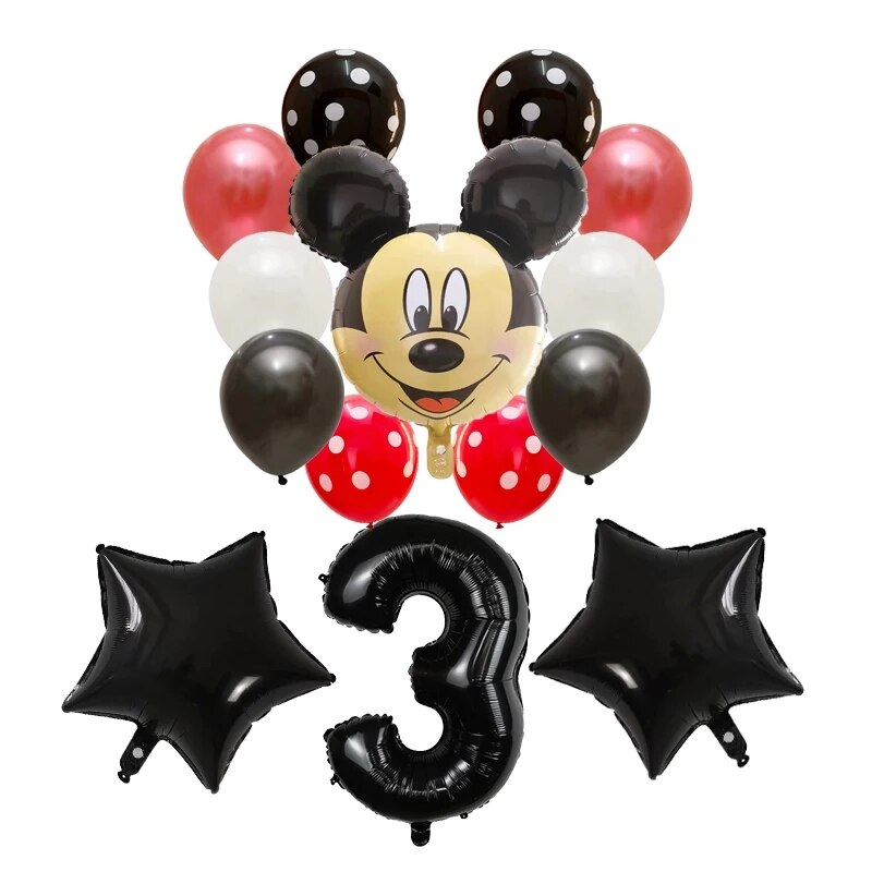 Set de 14 baloane Aniversare cu Mickey