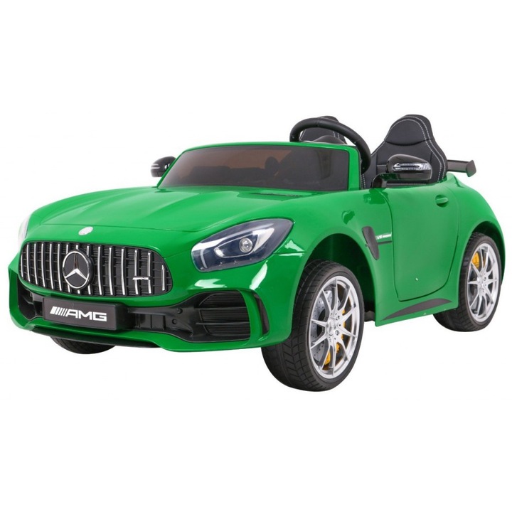 Mercedes-Benz GT R 4 x 4 lakkozott zöld akkumulátoros autó
