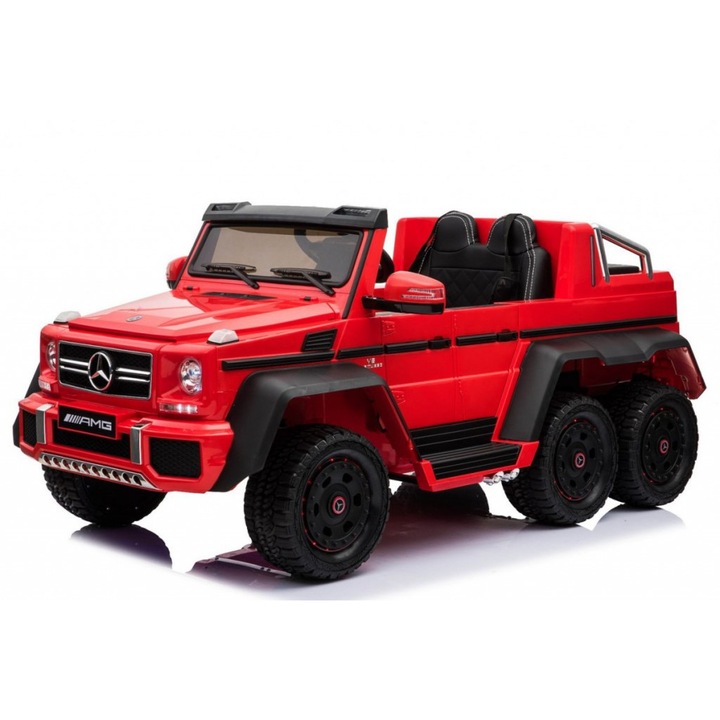Mercedes G63 6 x 6 piros akkumulátoros autó