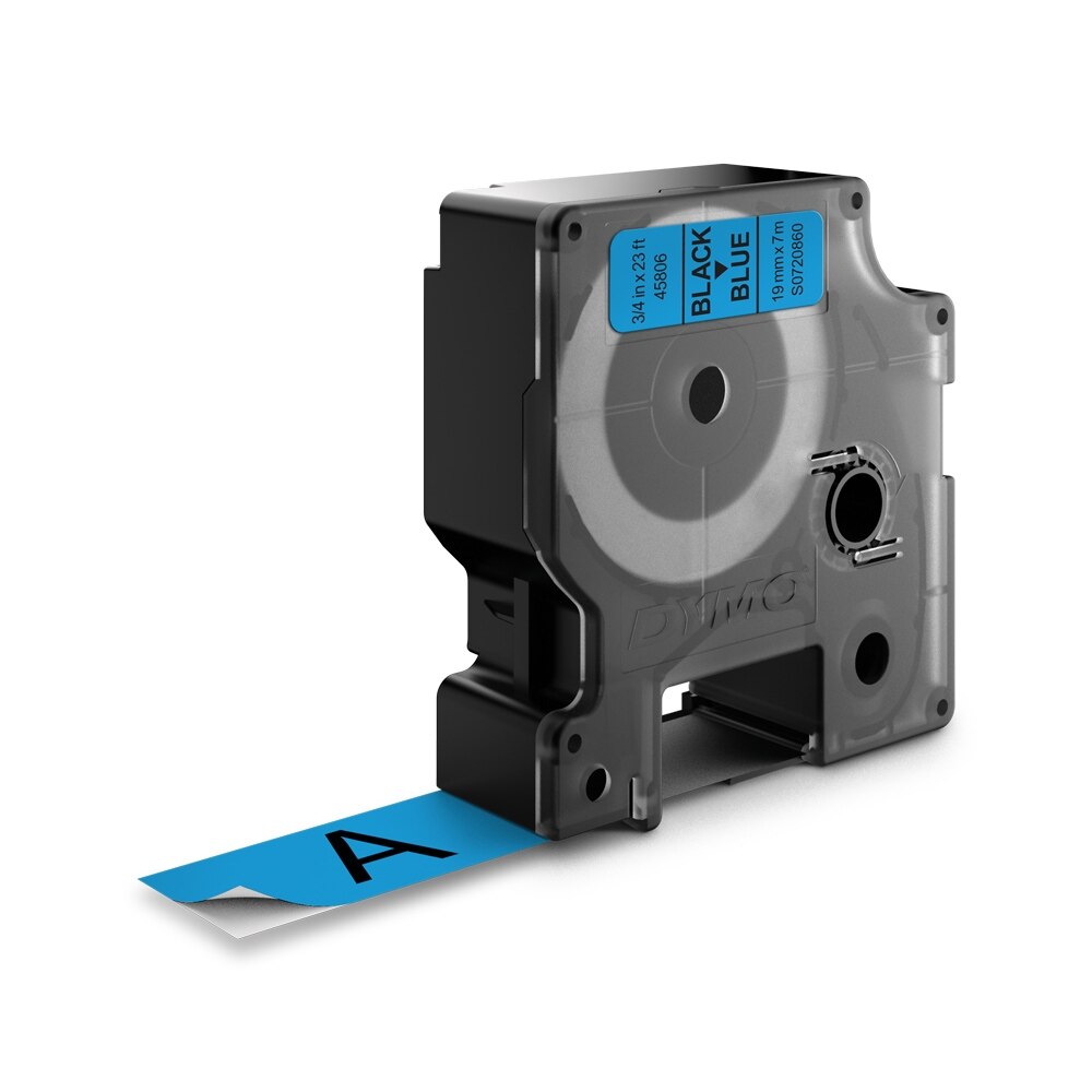 Etichete DYMO 45806 LabelManager D1, 19mm x 7m, negru/albastru, DY45806 S0720860