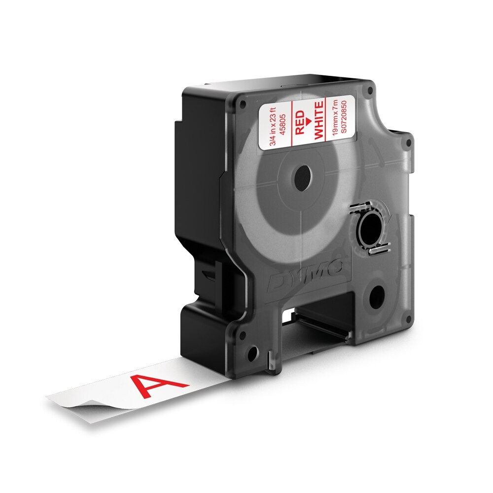 Etichete DYMO 45805 LabelManager D1, 19mm x 7m, rosu/alb, DY45805 S0720850