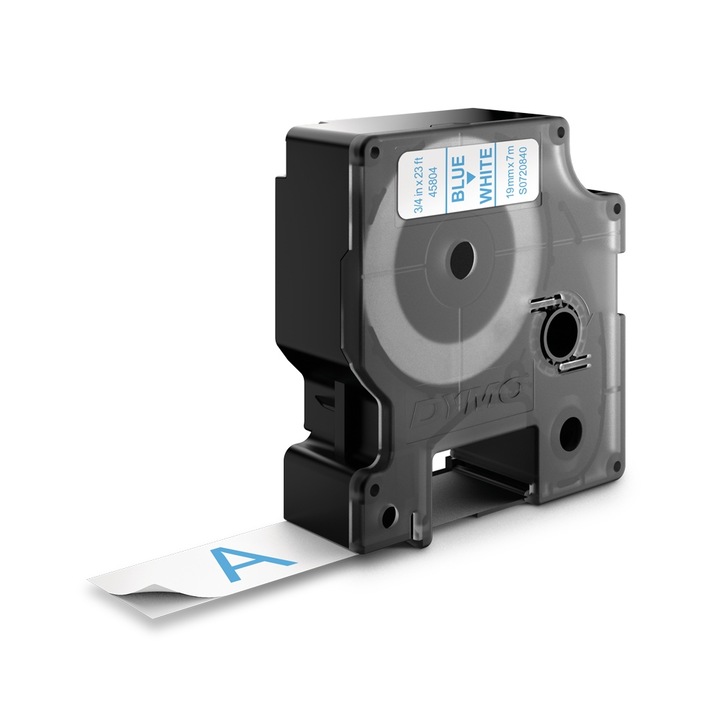 Címkék DYMO DY 45804 LabelManager D1, 19mm x 7m, kék/fehér, S0720840
