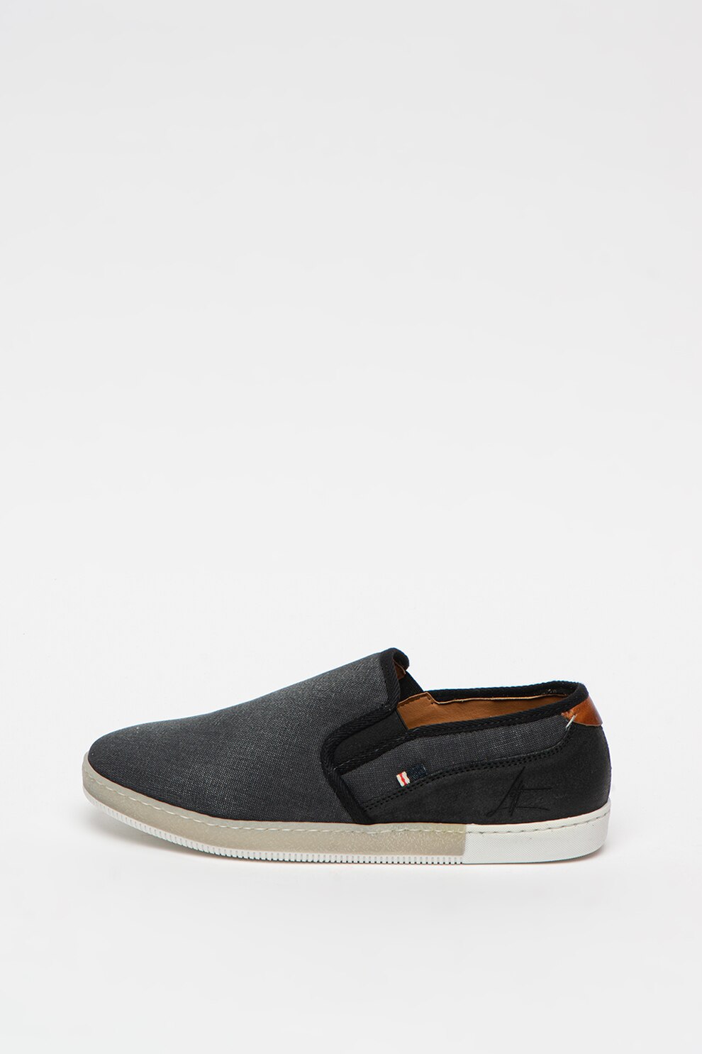Bullboxer, Pantofi slip-on de panza, cu garnituri de piele intoarsa