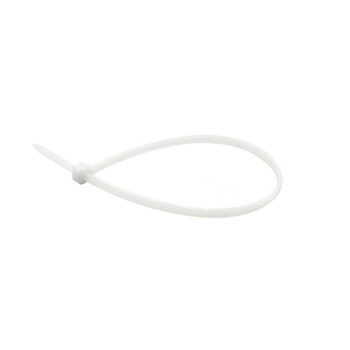 Coliere din platic alb - 200x2.5mm UV 100 bucati, GEKO G17144 Coliere din platic alb - 200x2.5mm UV 100 bucati, GEKO G17144