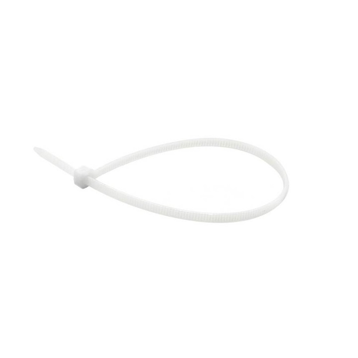 Coliere din nylon alb - 180x3.6mm UV 100 bucati, GEKO G17147