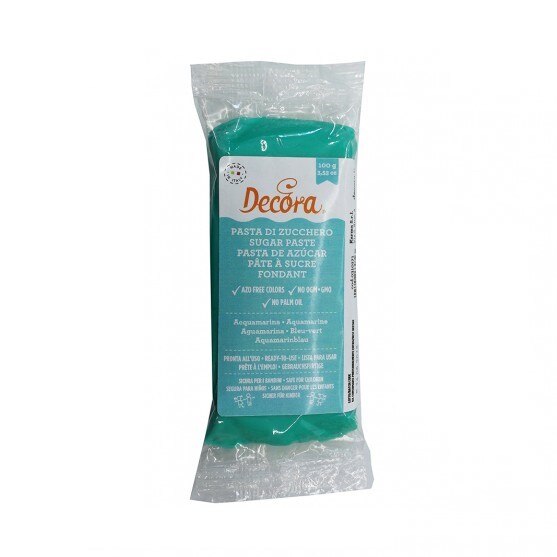 Pasta de zahar aquamarin, Decora, 100g