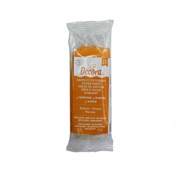 Pasta de zahar portocalie, Decora, 100g Pasta de zahar portocalie, Decora, 100g