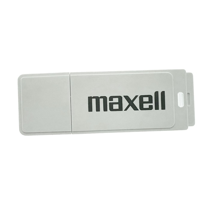 USB 3.0 64 Gb memória, Maxell Flash Drive, borítóval, fehér