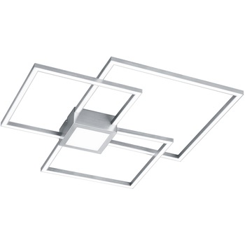 Lustra LED integrat Trio Hydra Square, tip plafoniera, 38W, 4000 lm, 3000K, IP20, metal, Nichel mat Lustra LED integrat Trio Hydra Square, tip plafoniera, 38W, 4000 lm, 3000K, IP20, metal, Nichel mat