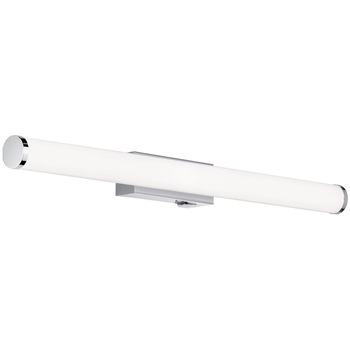 Aplica LED integrat pentru baie Trio Mattimo, cu intrerupator integrat, 6.5W, 680 lm, 3000K, IP44, 60 cm, Crom/Sticla alba Aplica LED integrat pentru baie Trio Mattimo, cu intrerupator integrat, 6.5W, 680 lm, 3000K, IP44, 60 cm, Crom/Sticla alba