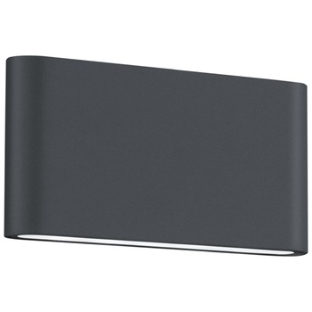 Aplica LED integrat pentru exterior Trio Thames II, 2.45W, 2x400 lm, 3000K, IP54, Aluminiu extrudat, Antracit Aplica LED integrat pentru exterior Trio Thames II, 2.45W, 2x400 lm, 3000K, IP54, Aluminiu extrudat, Antracit