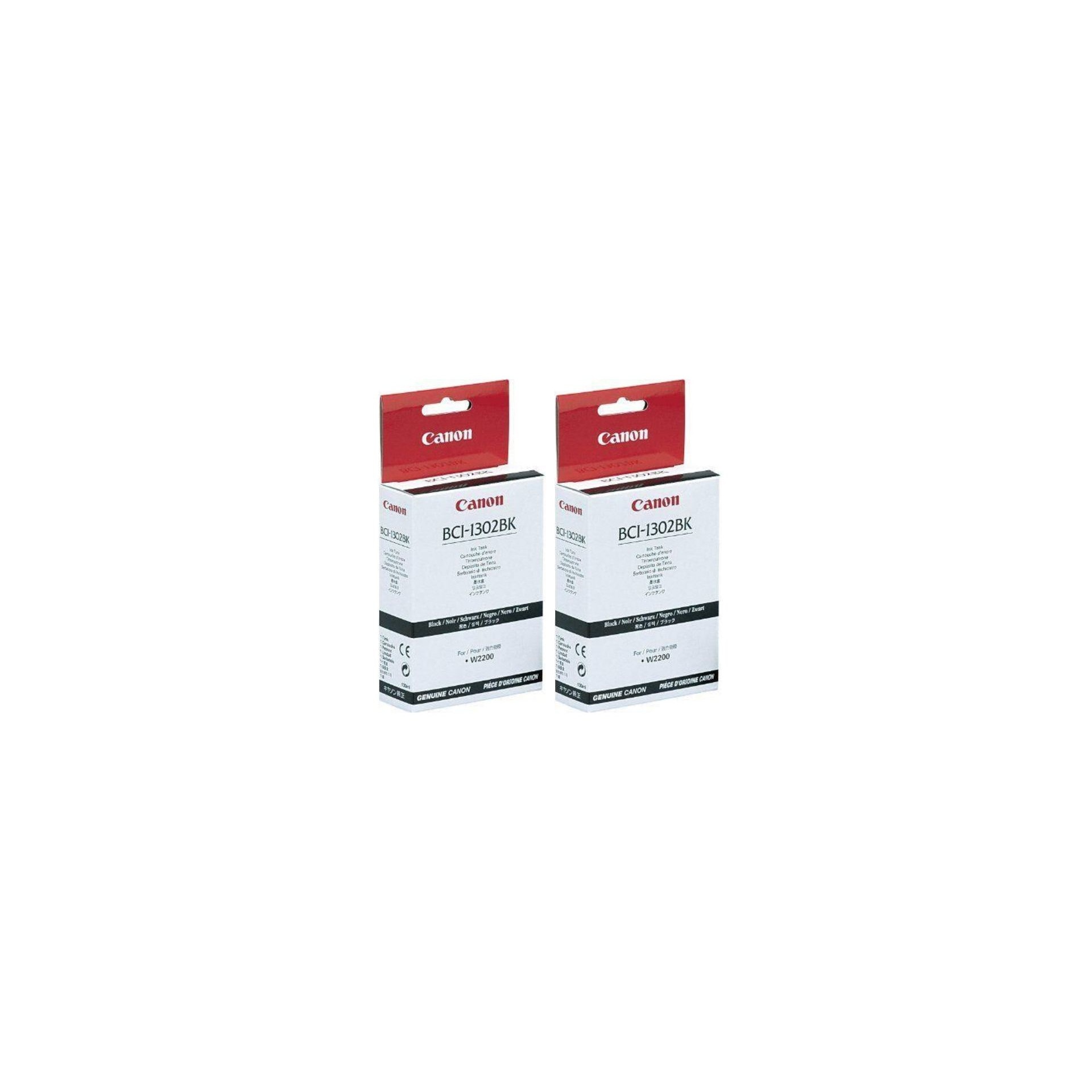 Pachet cartuse cerneala BCI-1302BK negru x2 Canon original