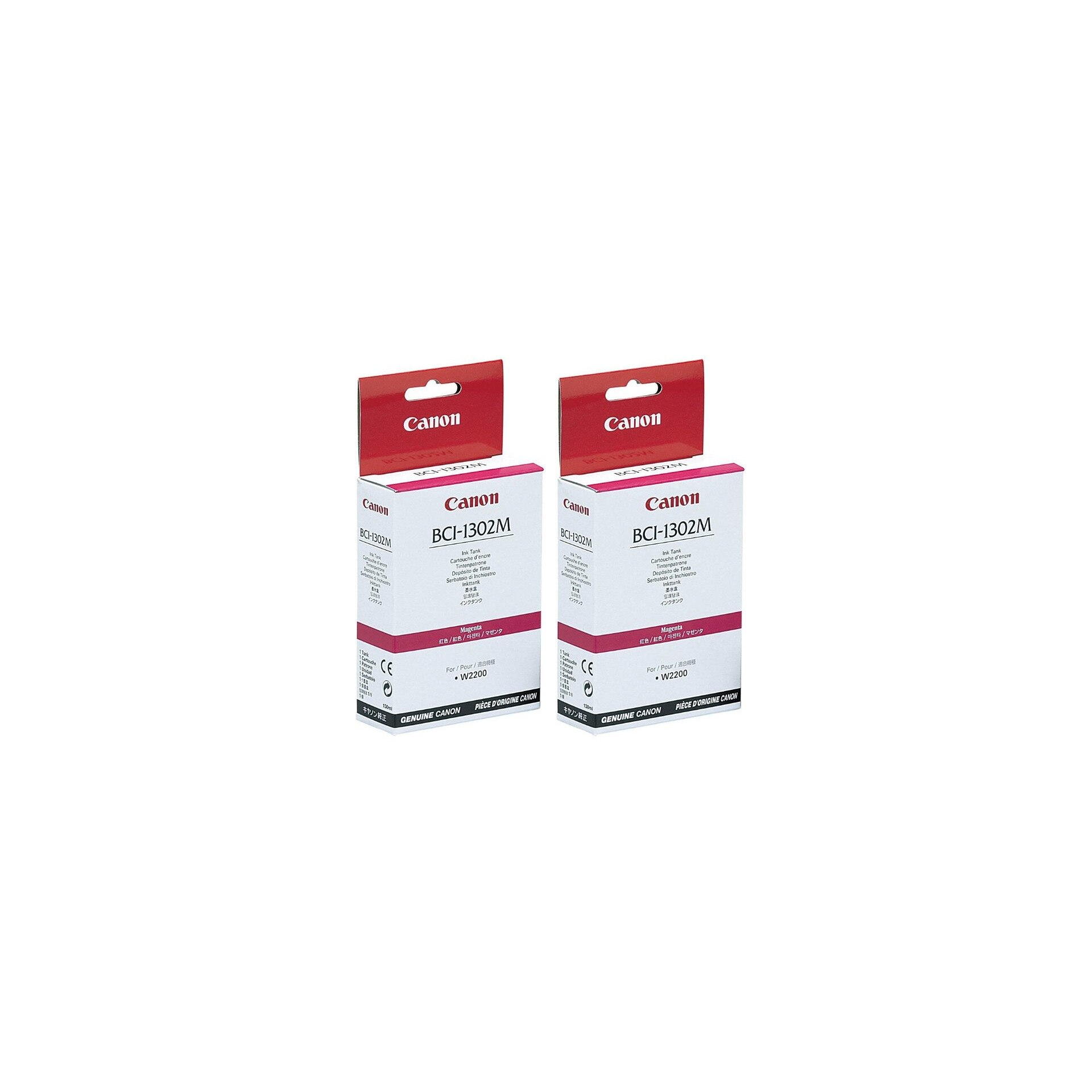 Pachet cartuse cerneala BCI-1302M magenta x2 Canon original